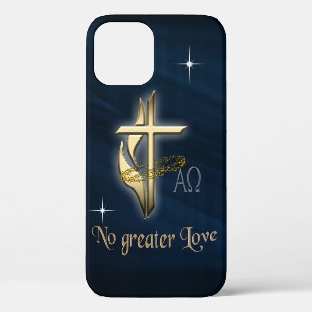 Funda De Case-Mate Para iPhone Cruz de Amor sin Igual (Reverso )