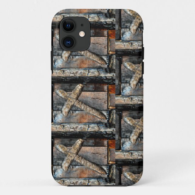 Funda De Case-Mate Para iPhone Cruz de la fuerza (Reverso)