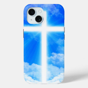 Funda Para iPhone 15 Cruz de la Luz Jesucristo Personalizable Cristiano