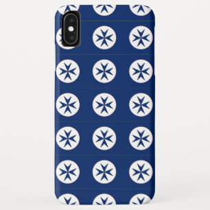 Funda Para iPhone XS Max cruz de octógono de estilo BLUE CORSAIR