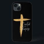 Funda Para iPhone 13 Cruz de oro con Jesús creado con un propósito<br><div class="desc">Cruz de Oro con Jesús creado con un Funda de iPhone 13 con un propósito. La pintura dorada se cruza con Jesús insertado suavemente. La caligrafía escribía "Creado con un propósito" a lo largo de la cruz dorada. Muestra tu fe con esta fuerte declaración motivadora.</div>