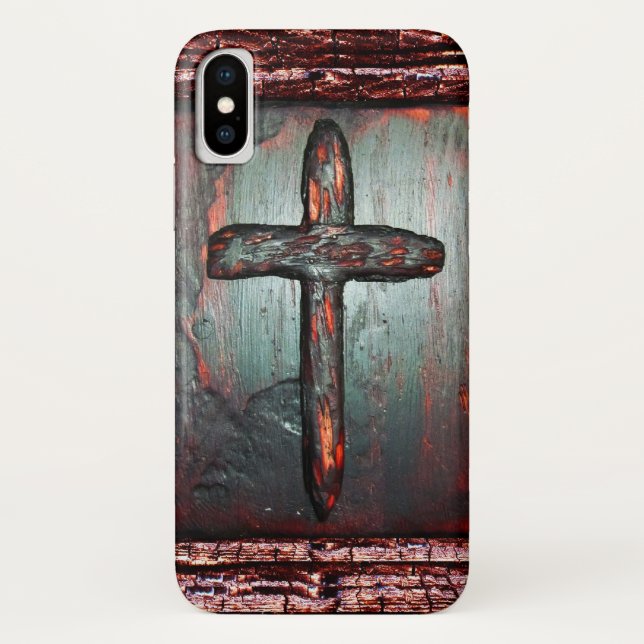 Funda De Case-Mate Para iPhone Cruz de sangre (Reverso)