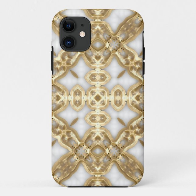Funda De Case-Mate Para iPhone Cruz del vínculo del oro (Reverso)
