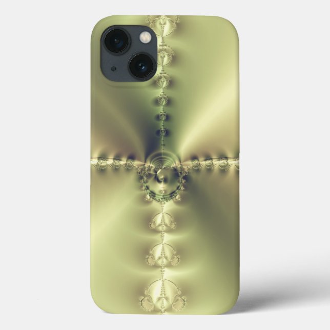 Funda De Case-Mate Para iPhone Cruz Dorada (Reverso)