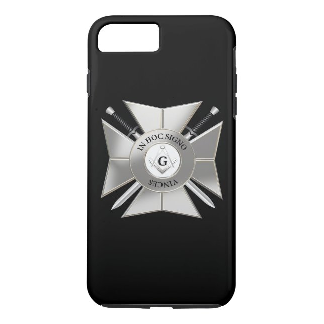 Funda De Case-Mate Para iPhone Cruz masónica (Reverso)