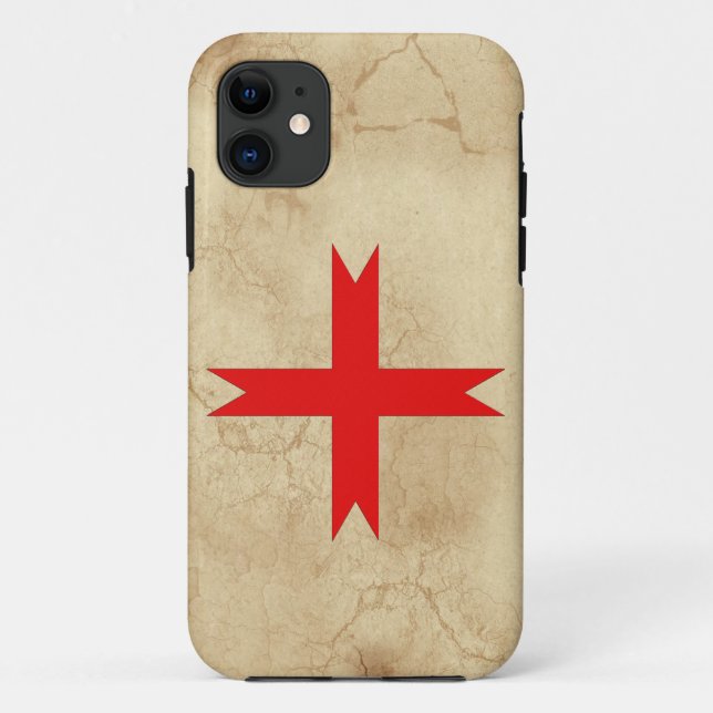 Funda De Case-Mate Para iPhone Cruz medieval de los Caballeros Templarios (Reverso)