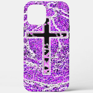 TITLE_SEO2 CRUZ NEGRA Y ROSA CON FONDO PURPLE