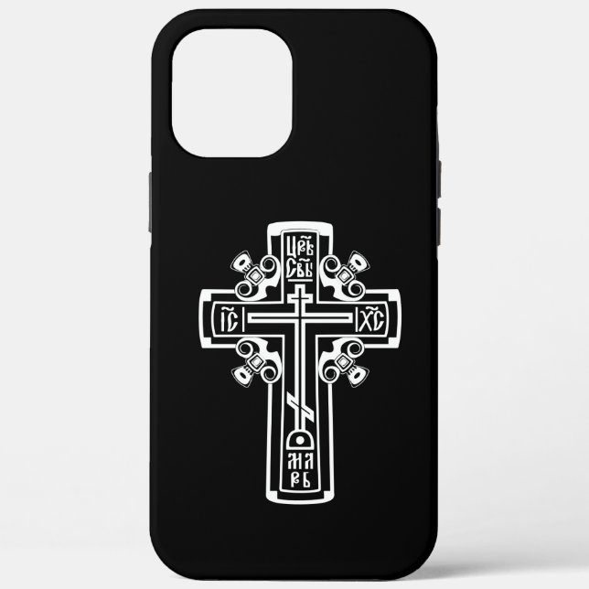 Funda De Case-Mate Para iPhone Cruz ortodoxa cristiana (Reverso )