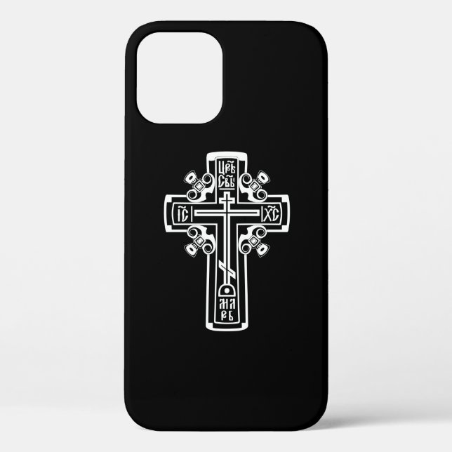 Funda De Case-Mate Para iPhone Cruz ortodoxa cristiana (Reverso )