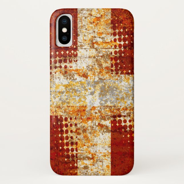 Funda De Case-Mate Para iPhone Cruz religiosa de medio tono (Reverso)