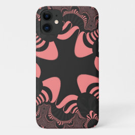 Funda Para iPhone 11 Cruz rosa y gris