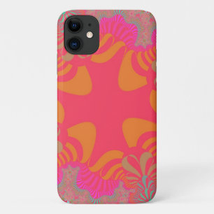 Funda Para iPhone 11 Cruz rosa y naranja