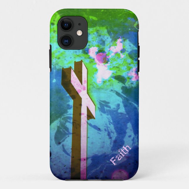 Funda De Case-Mate Para iPhone Cruz Santa Pintada (Reverso)
