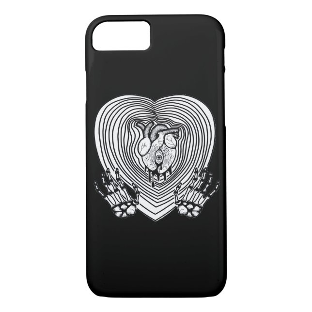 Funda De Case-Mate Para iPhone Crying Heart Classic - Skeleton Hands Heart (Reverso)
