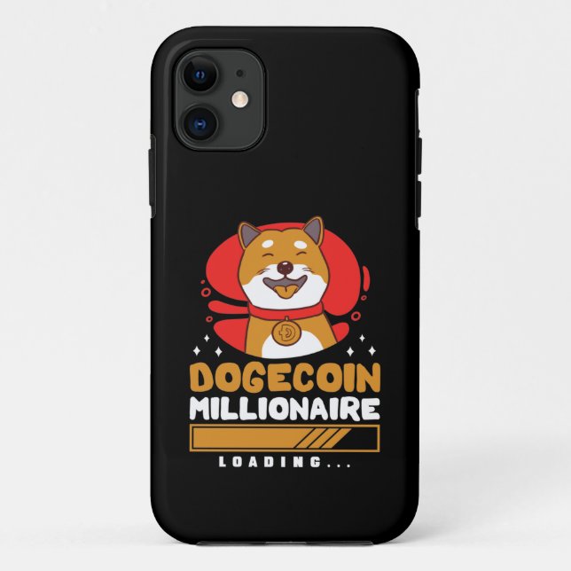 Funda De Case-Mate Para iPhone Crypto DogeCoin Millonario Cargando (Reverso)