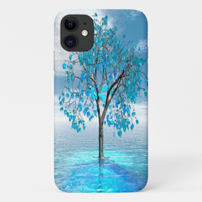 Funda De Case-Mate Para iPhone Crystal Blue Tree (Reverso)