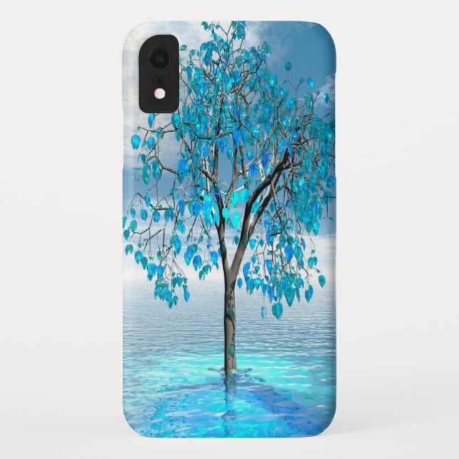 Funda De Case-Mate Para iPhone Crystal Blue Tree (Reverso)