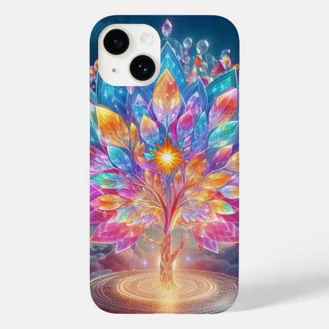 Funda De Case-Mate Para iPhone Crystal Tree (Reverso )