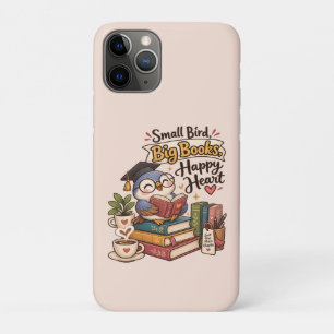 Funda Para iPhone 11 Pro Cuaderno de ilustración de búho lindo leyendo libr