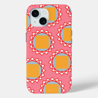 Funda Para iPhone 15 Cuadrado amarillo dorado