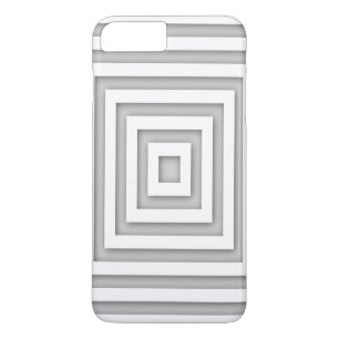 Funda Para iPhone 8 Plus/7 Plus Cuadrado Geométrico Blanco
