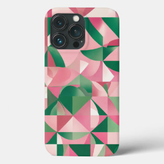 Funda Para iPhone 13 Pro cuadrado verde rojo rosa