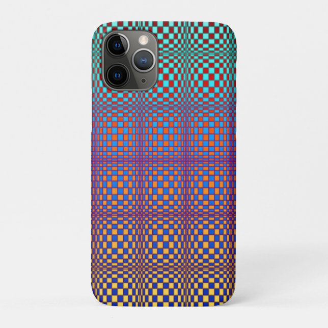 Funda De Case-Mate Para iPhone Cuadrados abstractos 2 (Reverso)