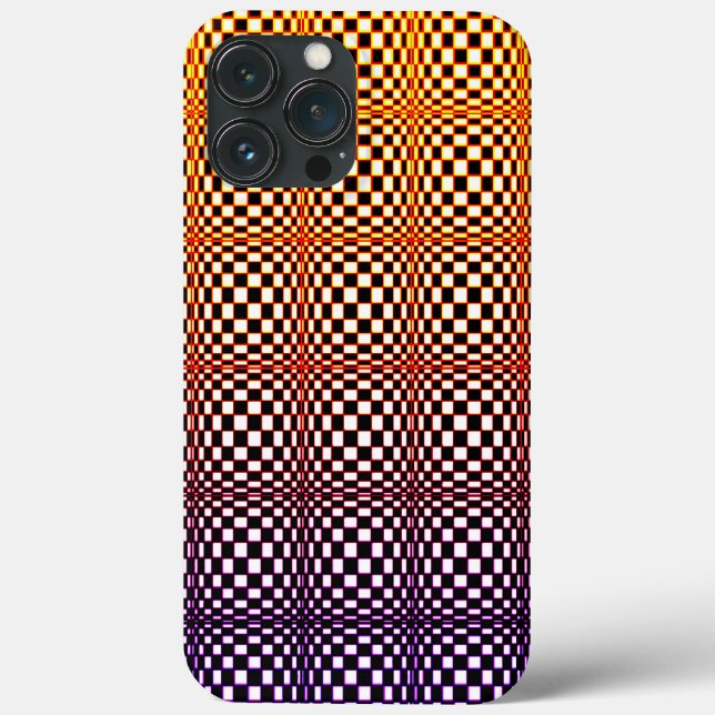 Funda De Case-Mate Para iPhone Cuadrados abstractos 3 (Reverso )
