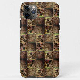 Funda Para iPhone 11 Pro Max Cuadrados con formas redondeadas simulando relieve