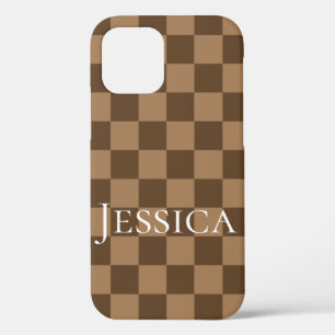 Funda Para iPhone 12 Cuadrados de chocolate suave