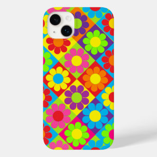 Funda Para iPhone 14 Plus De Case-Mate Cuadrados de Poder de Flor Pop