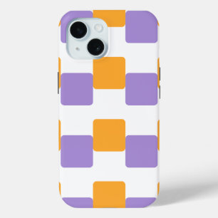 Funda Para iPhone 15 Cuadrados dorados amarillos