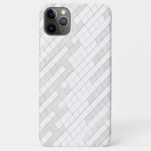 Funda Para iPhone 11 Pro Max cuadrados en zigzag en gris...