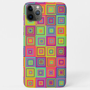 Funda Para iPhone 11 Pro Max Cuadrados geométricos coloridos
