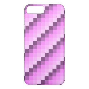 Funda Para iPhone 8 Plus/7 Plus Cuadrados rosa y púrpura