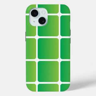 Funda Para iPhone 15 Cuadrados Verdes Iguales