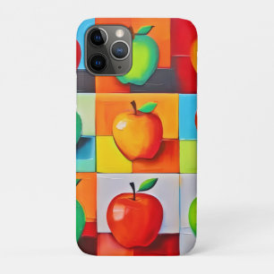 Funda Para iPhone 11 Pro Cuadrícula de Apple colorida