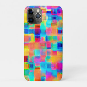 Funda Para iPhone 11 Pro Cuadrícula de Color Abstracto