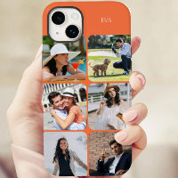 Cuadrícula de fotos 6 Nombre de imágenes o Naranja