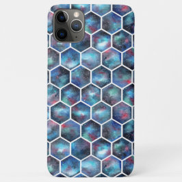 Funda Para iPhone 11 Pro Max Cuadrícula espacial geométrica moderna con colores