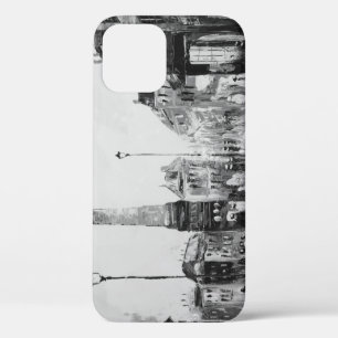 Funda Para iPhone 12 Cuadros artísticos en blanco y negro.