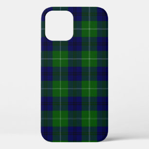 Funda Para iPhone 12 Pro cuadros azul verde tartán Oliphant
