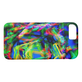Funda Para iPhone 8/7 Cuadros de color verde torcido, trazos de pincel i
