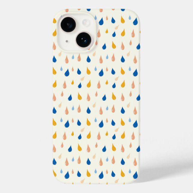 Funda De Case-Mate Para iPhone Cuando la lluvia se ve este Bonito (Reverso )