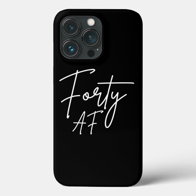 Funda De Case-Mate Para iPhone Cuarenta AF I - Regalo de Cumpleaños (Reverso )