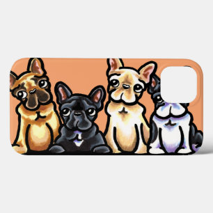 Funda Para iPhone 13 Cuarteto Bulldog francés