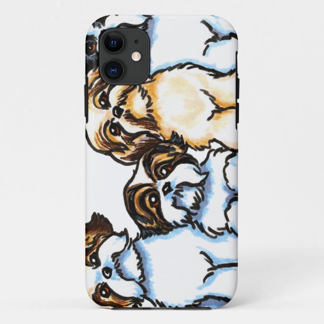 Funda De Case-Mate Para iPhone Cuarteto de Shih Tzu (Reverso)