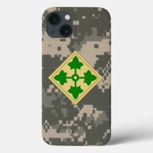 Funda Para iPhone 13 Cuarto Camo Digital de la División de Infantería