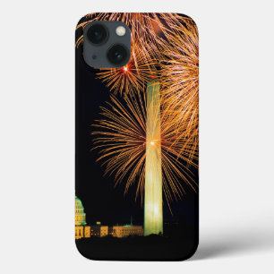 Funda Para iPhone 13 Cuarto de julio, exhibición del fuego artificial,