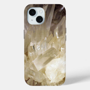 Funda Para iPhone 15 Cuarzo Claro Gráfico de Energía Elegante